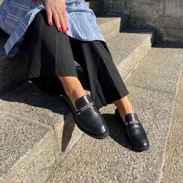 COPENHAGEN SHOES LOVE AND WALK Loafer 0003 BLACK