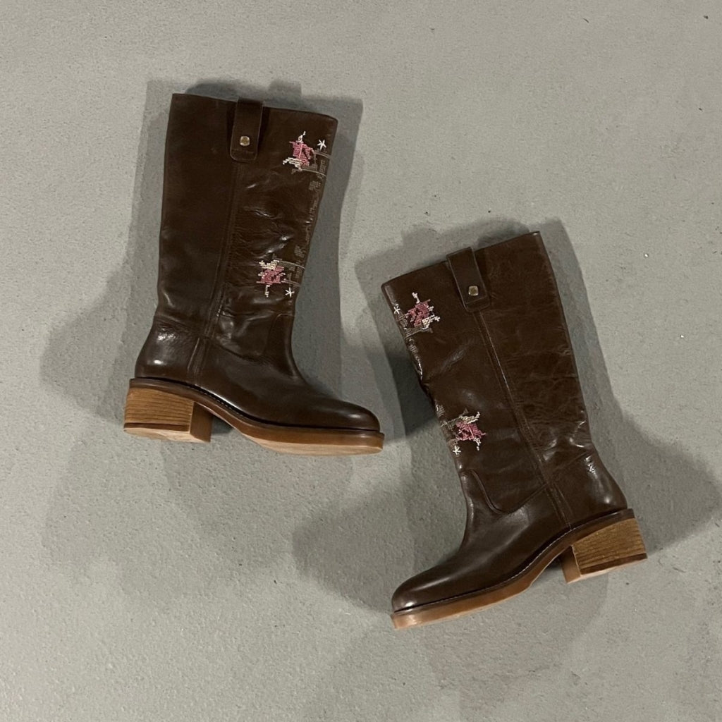 COPENHAGEN SHOES ABOUT US Long boot 0012 BROWN