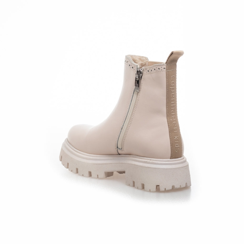 COPENHAGEN KIDS AGNES GIRL FUR LEATHER Stiefel 0002 BEIGE