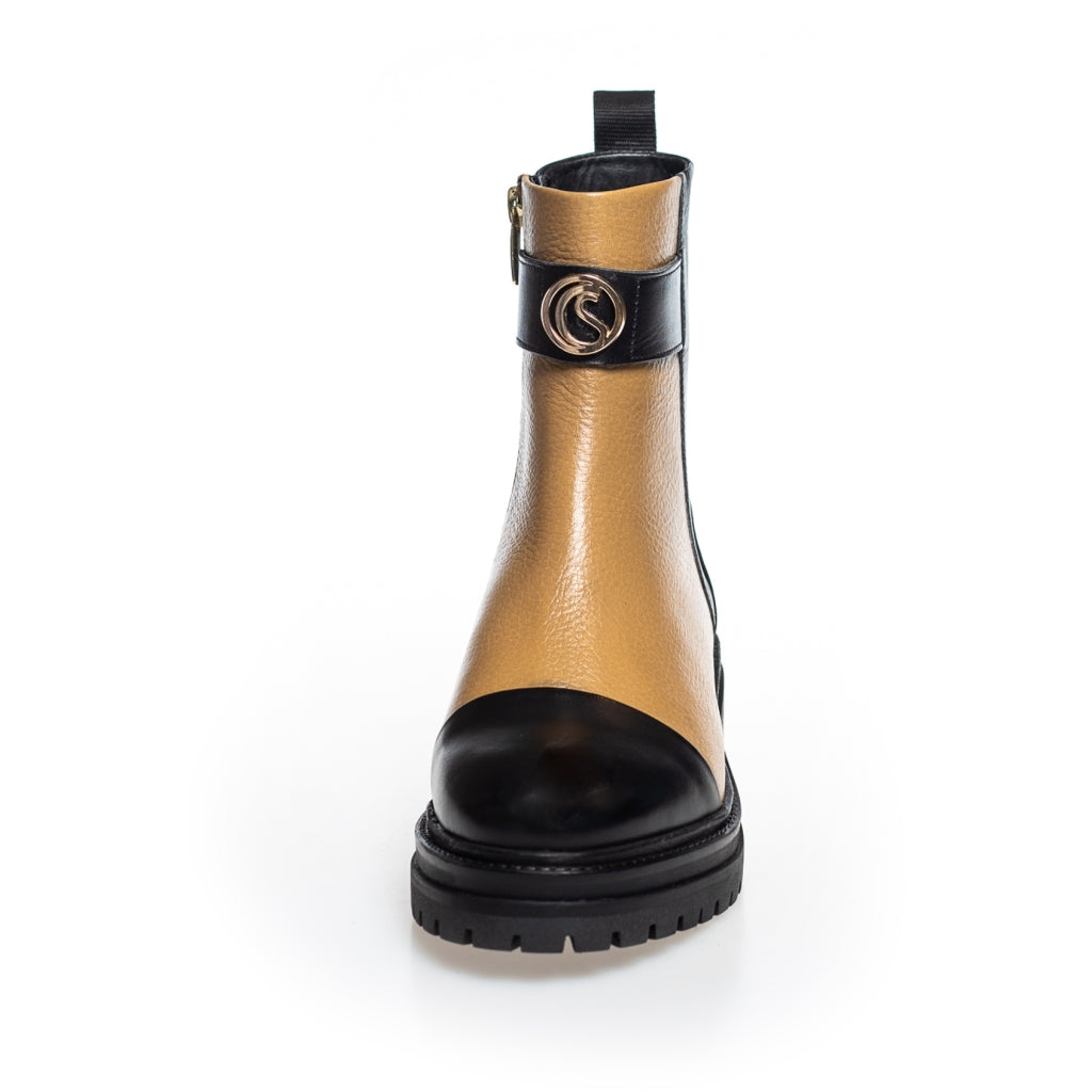 COPENHAGEN SHOES ALL GOOD VIBES ONLY Stiefel 0005 BLACK/CAMEL