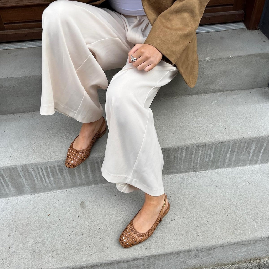 COPENHAGEN SHOES AS THE SEA Ballerinas 0241 COGNAC