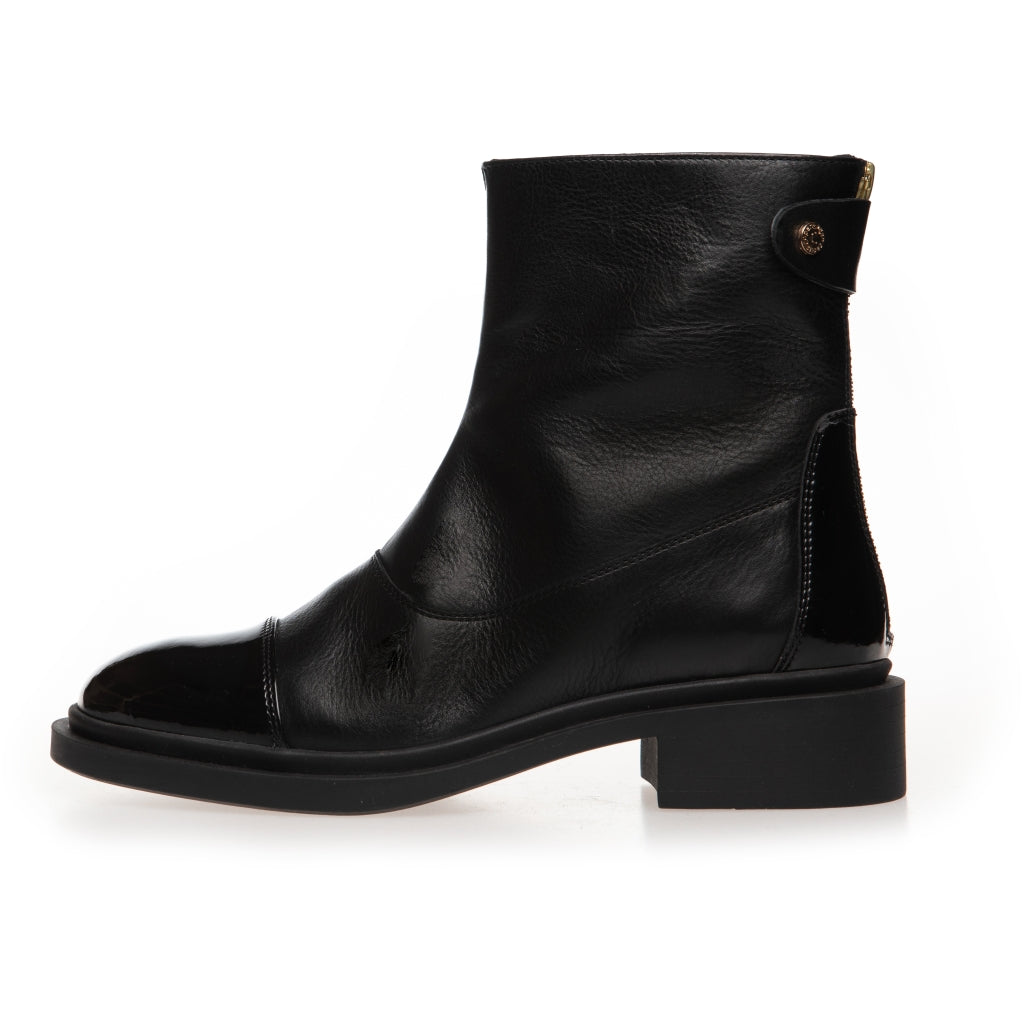 COPENHAGEN SHOES AS YOU SEE - PATENT TOE Stiefel 00010 BLACK W/PATENT TOE