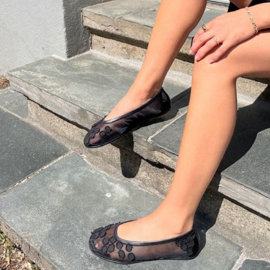 COPENHAGEN SHOES BALLERINA NET Ballerinas 0001 BLACK