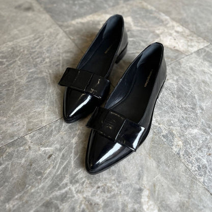 COPENHAGEN SHOES KEEP DREAMING PATENT Ballerinas 0001 BLACK