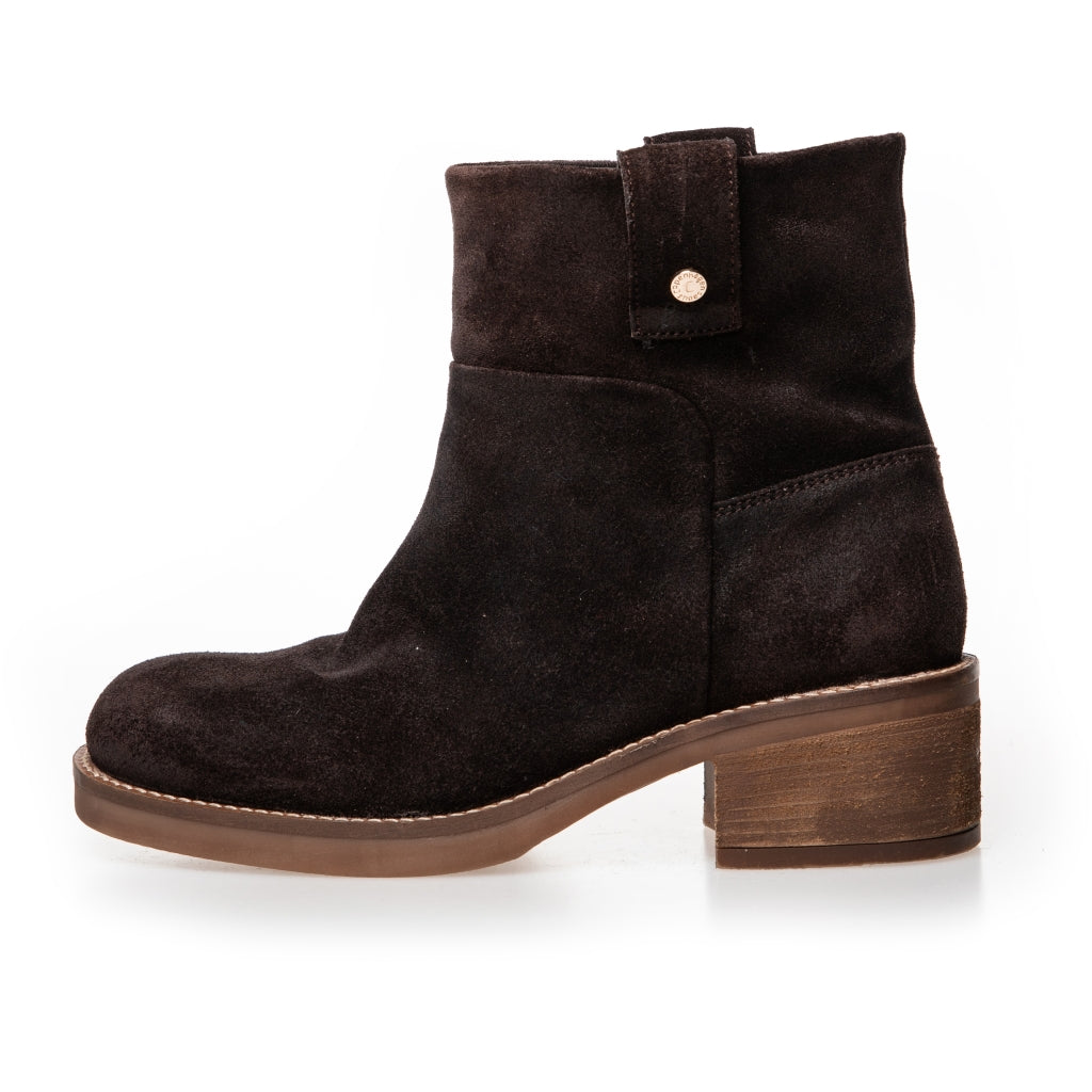 COPENHAGEN SHOES POWER WALK BOOT SUEDE Stiefel 004 Dark brown