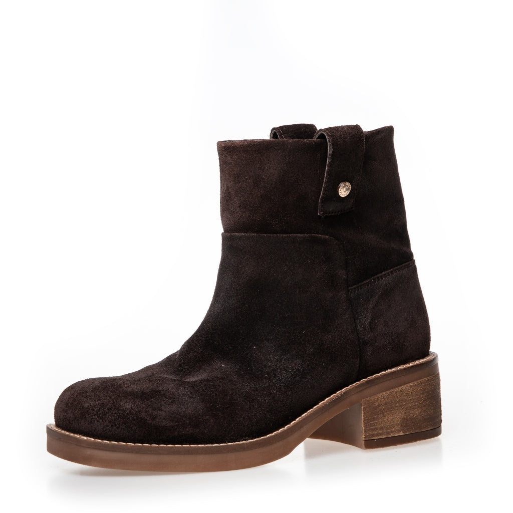 COPENHAGEN SHOES POWER WALK BOOT SUEDE Stiefel 004 Dark brown