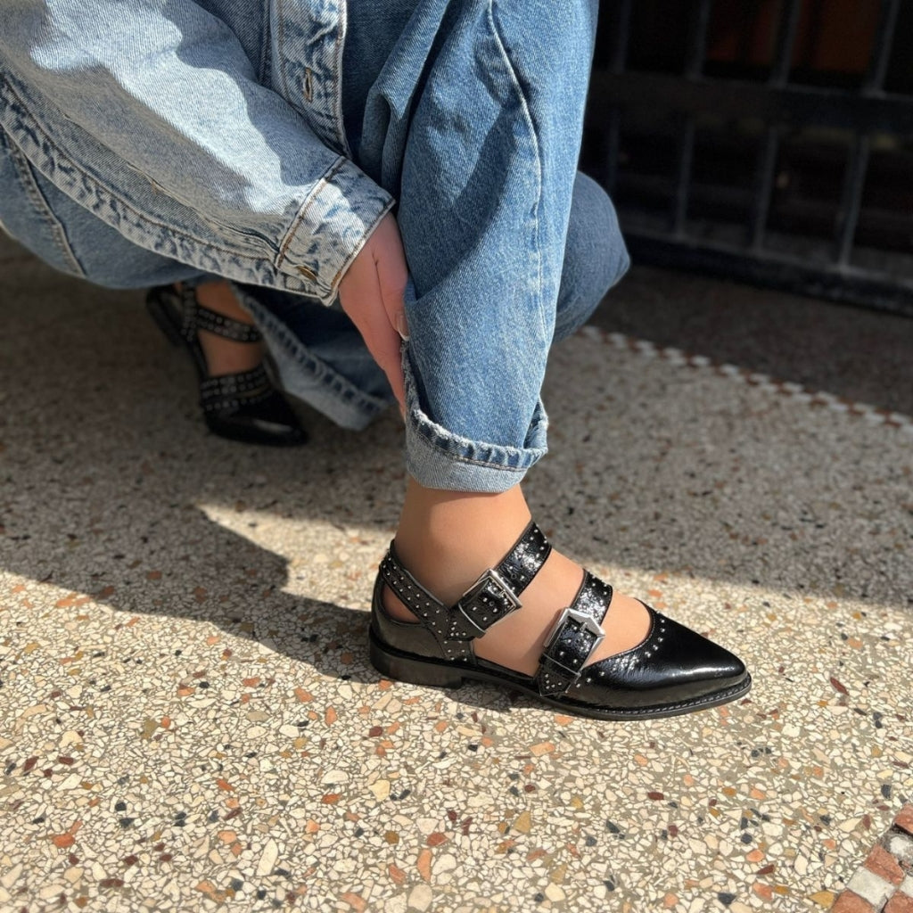 COPENHAGEN SHOES CLOSE TO YOU Loafer 0011 BLACK PATENT
