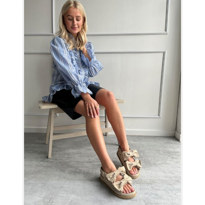 COPENHAGEN SHOES COME TO ME SUEDE Sandalen 0301 BISCUIT