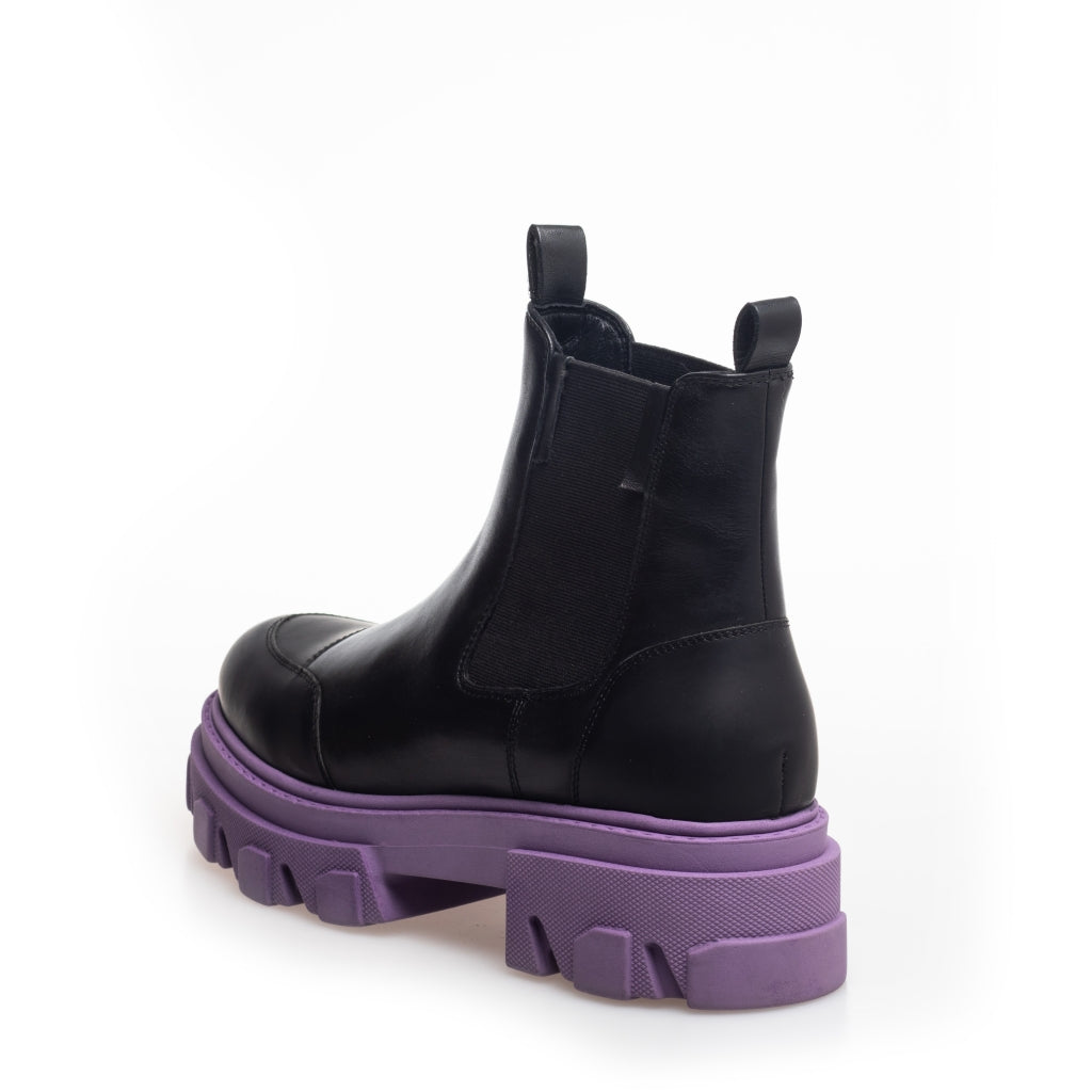 COPENHAGEN SHOES FOREVER FREEDOM Stiefel 0129 BLACK PURPLE