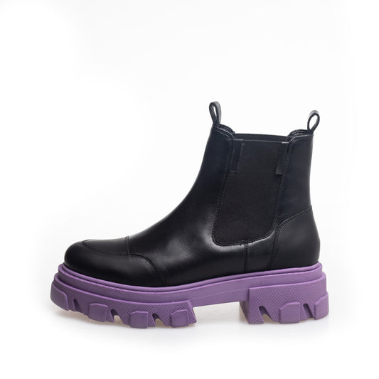 COPENHAGEN SHOES FOREVER FREEDOM Stiefel 0129 BLACK PURPLE