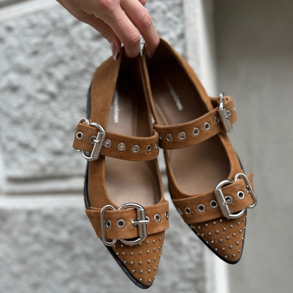 COPENHAGEN SHOES FUTURE VIBES SUEDE Ballerinas 632 TAN