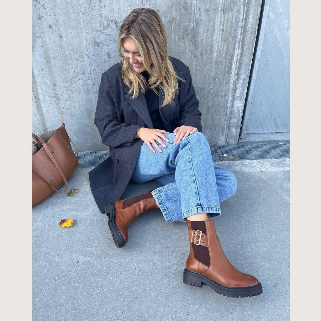 COPENHAGEN SHOES ITS LIKE FALL Stiefel 0241 COGNAC