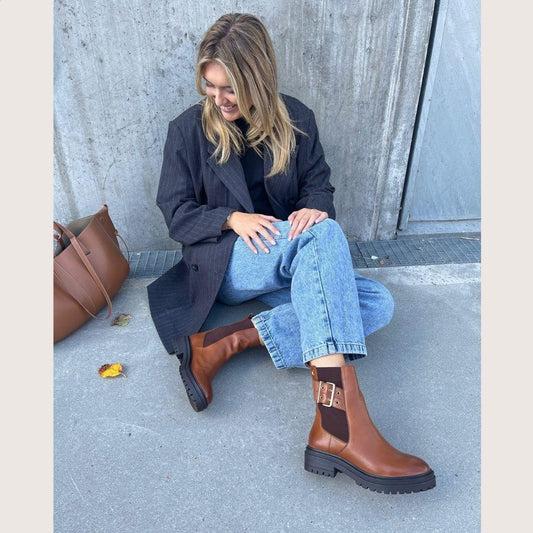 COPENHAGEN SHOES ITS LIKE FALL Stiefel 0241 COGNAC