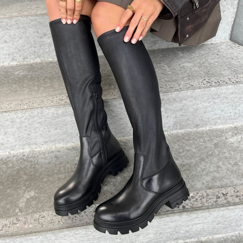 COPENHAGEN SHOES JUST ME / STRETCH BOOT Long boot 0001 BLACK