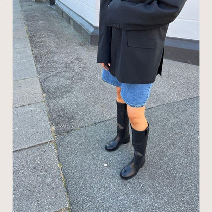 COPENHAGEN SHOES KEEP CALLING BLK. Long boot 0003 BLACK