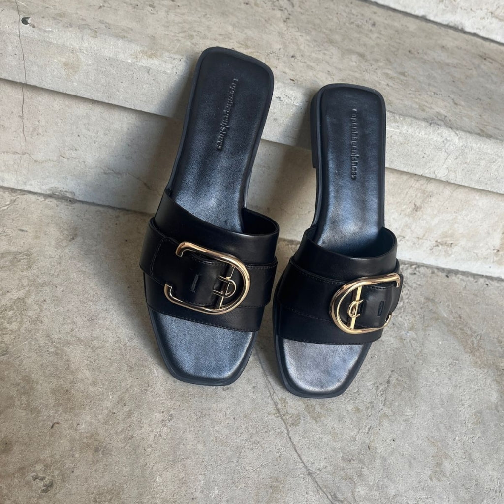 COPENHAGEN SHOES KISS Slippers 0003 BLACK