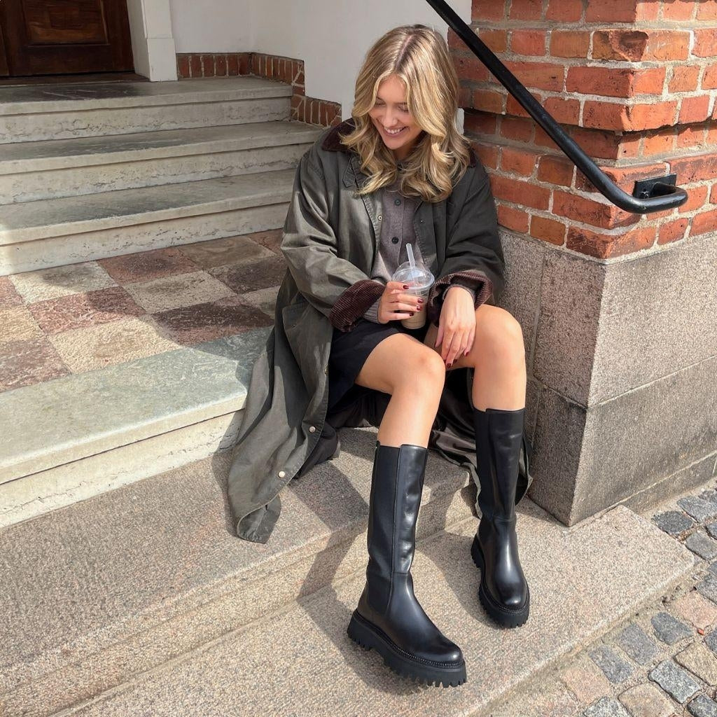 COPENHAGEN SHOES LEMON HIGH Long boot 0001 BLACK