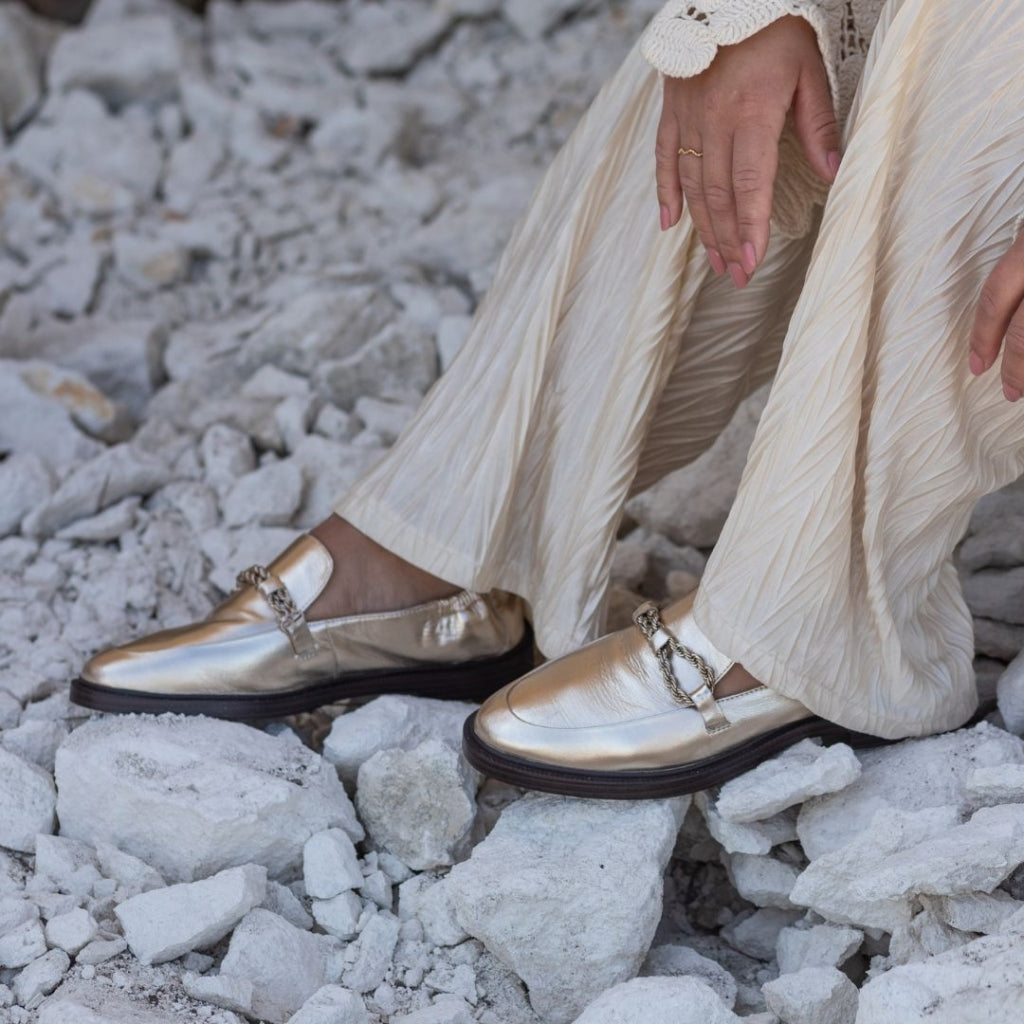 COPENHAGEN SHOES LOVE AND WALK Loafer 371 PLATINO