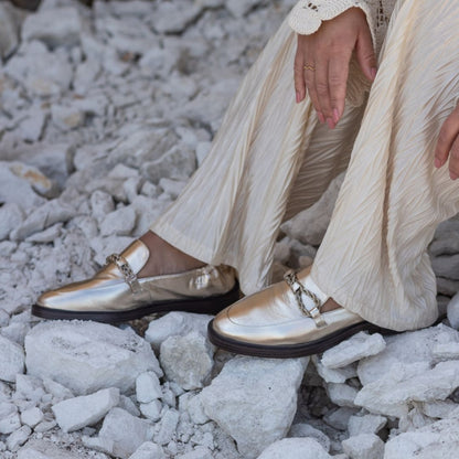 COPENHAGEN SHOES LOVE AND WALK Loafer 371 PLATINO