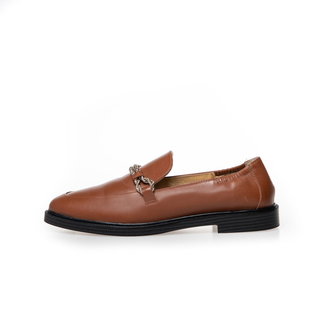 COPENHAGEN SHOES LOVE AND WALK - COGNAC Loafer 0241 COGNAC