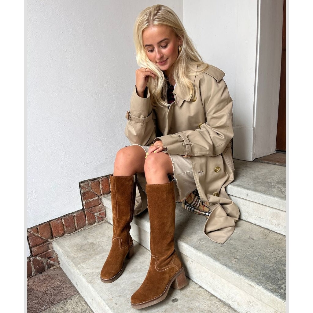 COPENHAGEN SHOES MOVES AND ME Long boot 0241 COGNAC