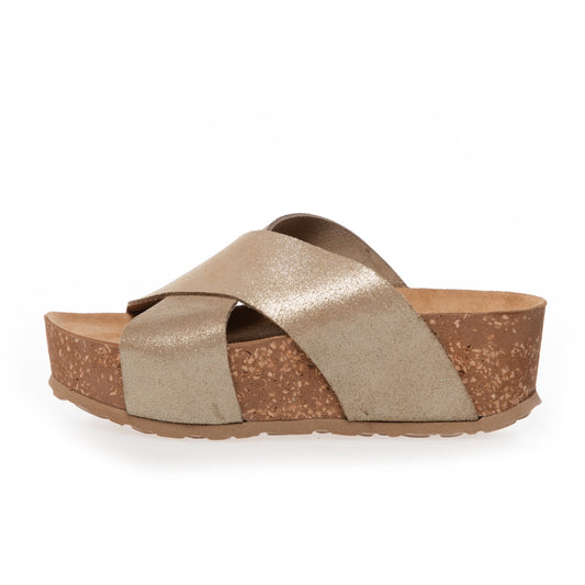 COPENHAGEN SHOES MY GOLD ONES Keilsandalen 0051 GOLD