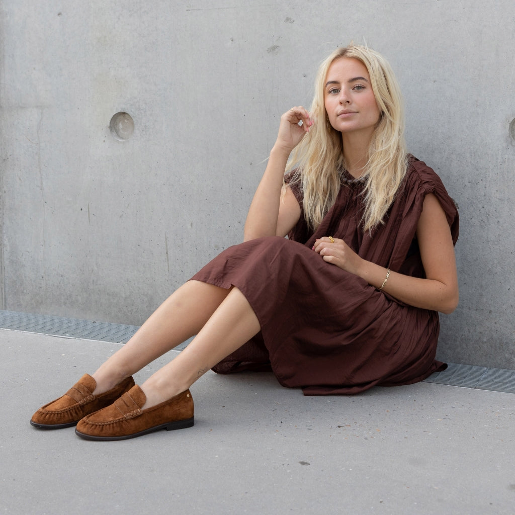 COPENHAGEN SHOES PARIS AND ME S. Loafer 0242 DARK COGNAC