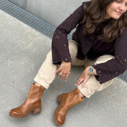 COPENHAGEN SHOES SAY MORE - BROWN/TAN Stiefel 125 TAN
