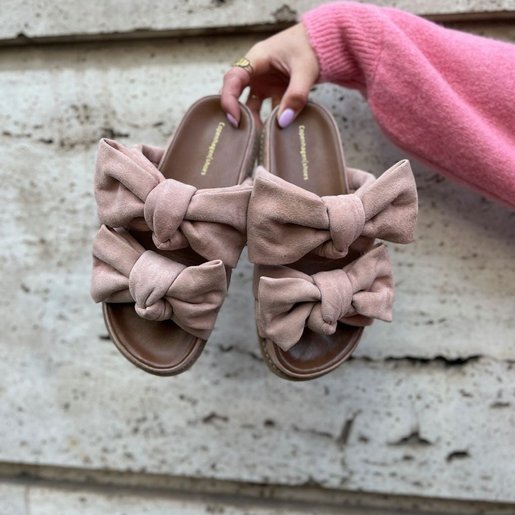 COPENHAGEN SHOES SUMMER DREAM SUEDE Slippers 0300 PAPAYA