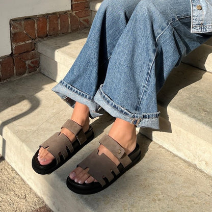 COPENHAGEN SHOES SUMMER PASSION PLAIN Slippers 858 MOUSE (SUEDE)