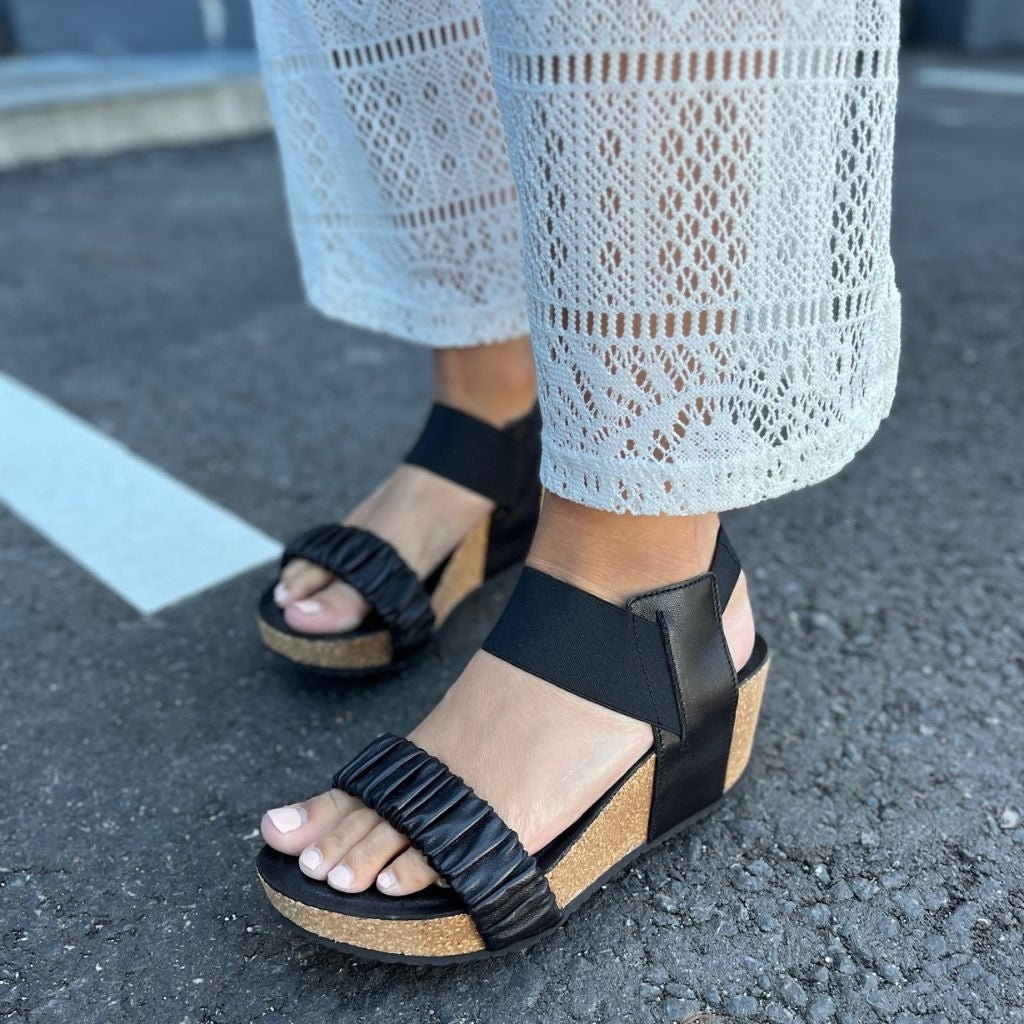 COPENHAGEN SHOES THE MOMENTS Keilsandalen 0001 BLACK