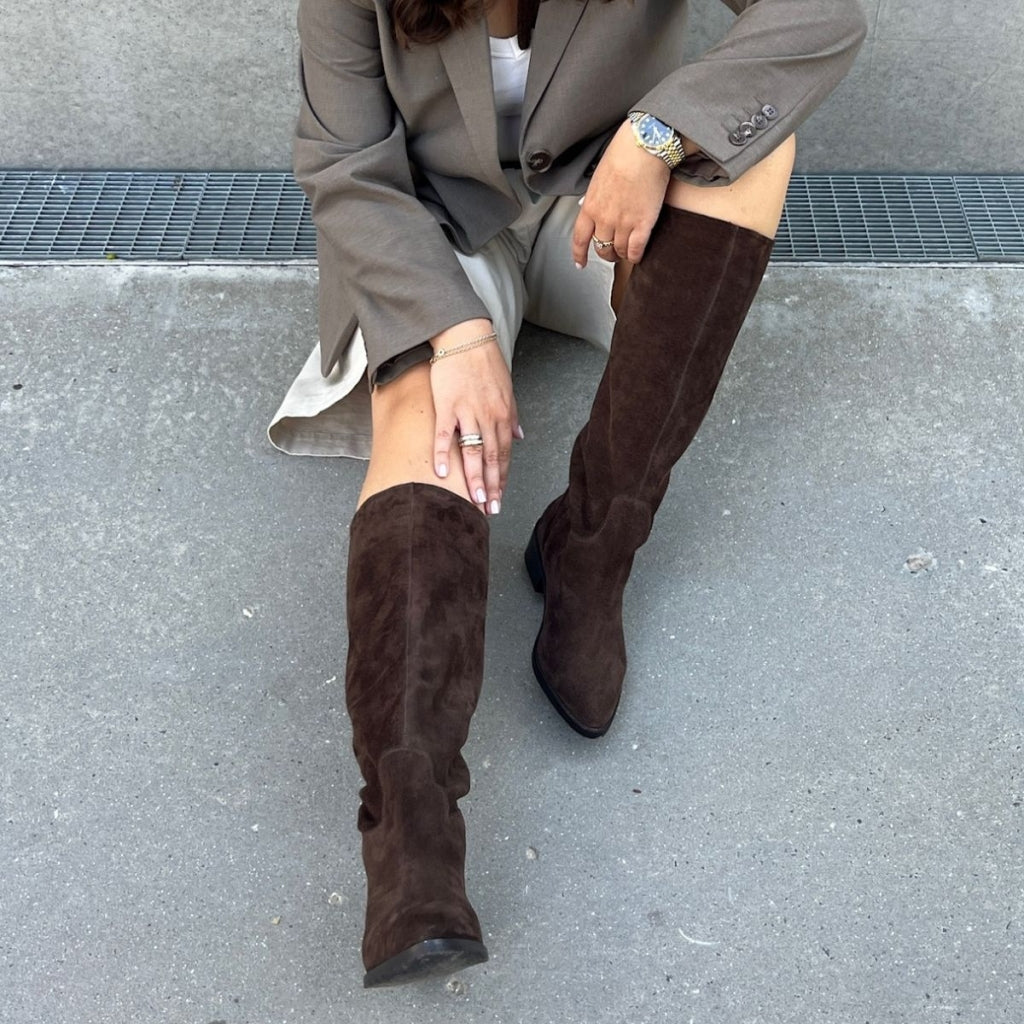COPENHAGEN SHOES THE NOTE BOOT Long boot 0018 DK BROWN