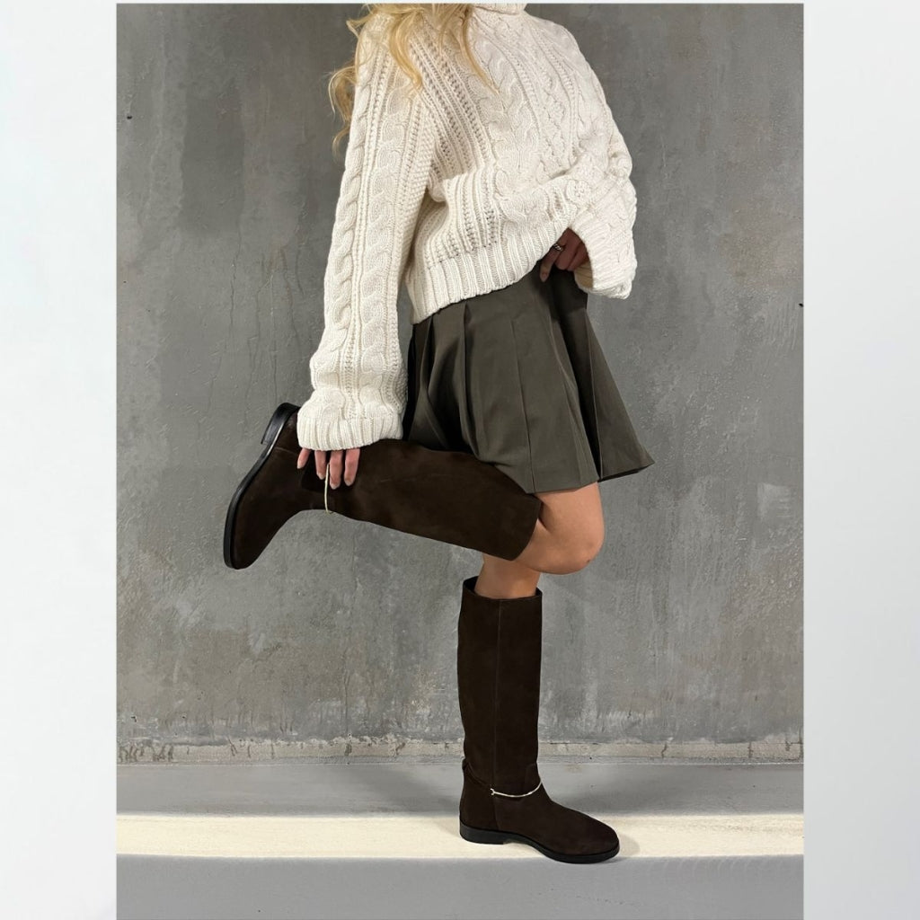 COPENHAGEN SHOES THE SPUND BOOT Long boot 0018 DK BROWN