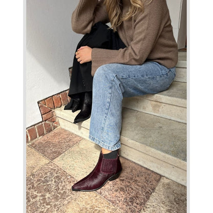 COPENHAGEN SHOES THE WALKING BOOT - HAIR Stiefel 2222 BORDEAUX