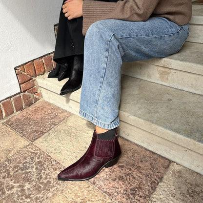COPENHAGEN SHOES THE WALKING BOOT - HAIR Stiefel 2222 BORDEAUX