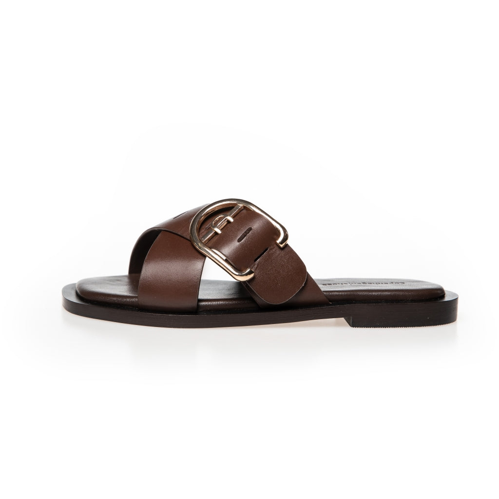 COPENHAGEN SHOES VIBES X ME Slippers 0018 DK BROWN