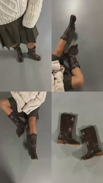 COPENHAGEN SHOES ABOUT US Long boot 0012 BROWN